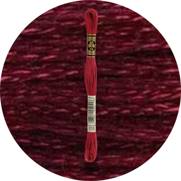 DMC Mouliné Spécial 25 Broderigarn, Ensfarvet, Røde/Gule/Orange nuancer